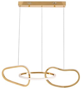 LED luster na lanku ANNELI LED/30W/230V 80 cm zlatý