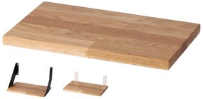 ATMOWOOD Dubová polica 30 cm
