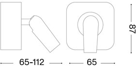 Ideal Lux - LED Nástenné bodové svietidlo BEAN LED/3W/230V CRI 90 biela
