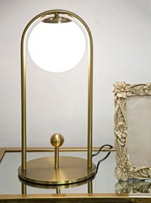 Stolná lampa Glamy Arc A 47 cm zlatá