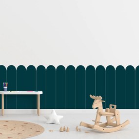 60x100cm Oblúk - Modrozelená farba - textilná nálepka na stenu Farba: Tmavá, Veľkosť: 80 cm
