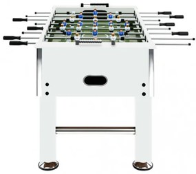 vidaXL Stolný futbal oceľ 60 kg 140x74,5x87,5 cm biely-