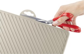 Béžová plastová odkvapkávacia podložka na riad 34x40 cm Nelia – Wenko