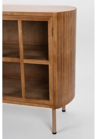 Vitrína z kaučukového dreva v prírodnej farbe 100x80x38 cm Yaz – White Label