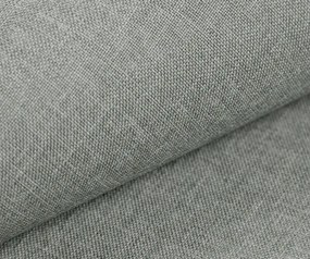 Rohová sedacia súprava Samba II, biela ekokoža/svetlo šedá látka