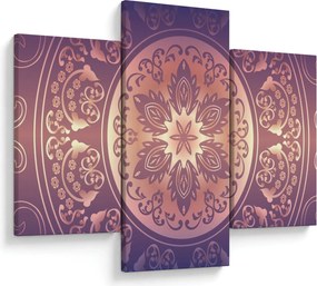 Obraz - Mandala na fialovom gradiente (90x60 cm)