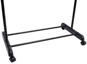 Vešiakový stojan na kolieskach IDA čierny