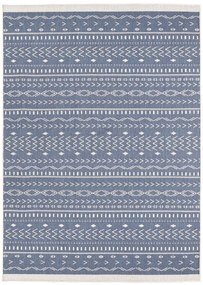 NORTHRUGS - Hanse Home koberce Kusový koberec Twin Supreme 103439 Kuba blue creme – na von aj na doma - 80x350 cm