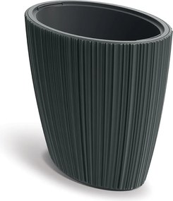 Květináč Oros 59,5 cm tmavě šedý