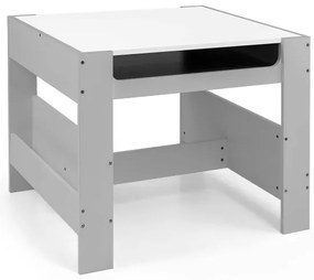 Detský stôl Sven sivý s dvomi stoličkami