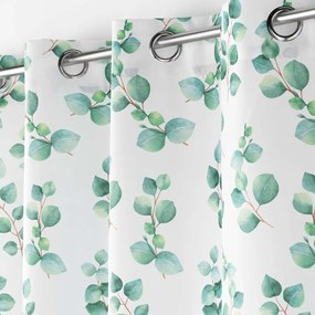 Bielo-zelený záves 140x280 cm Leandre – douceur d'intérieur