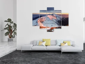 Obraz - Zimná horská panoráma II. (150x105 cm)