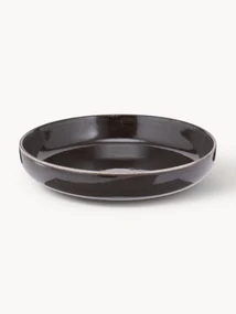 Ručne vyrobené misky Nordic Coal, Ø 22 cm, 4 ks