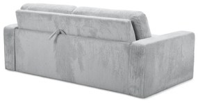 Svetlosivá menčestrová rozkladacia pohovka 195 cm Nona – Makamii