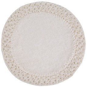 SADA 6KS PRESTIERANIE NA STÔL BOHO 11 (FI) 38 CM KRÉMOVÁ