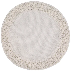 SADA 6KS PRESTIERANIE NA STÔL BOHO 11 (FI) 38 CM KRÉMOVÁ