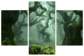 Obraz - Les prerastený machom (90x60 cm)