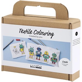 Kreatívna sada Mini Craft Kit Textile Colouring Robot