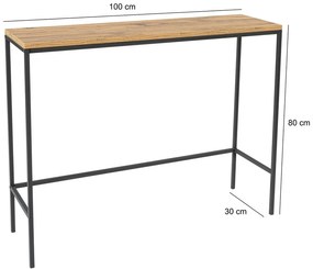 Dekoratívny stolík Canvas Atlantic Pine