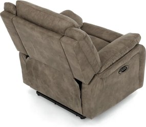 Polohovacie kreslo hnedé, elektrické TV-Q8668 BR3