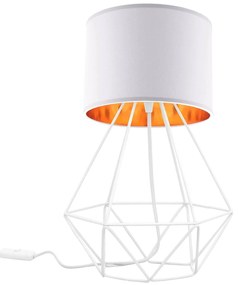 Stolová lampa SHADE, 1x textilné tienidlo (výber zo 4 farieb), (výber z 3 farieb konštrukcie), G
