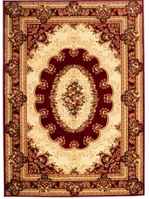 **Kusový koberec klasický vzor bordó 220x320cm