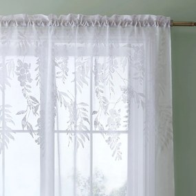 Biela záclona 229x140 cm Wisteria Floral - Catherine Lansfield