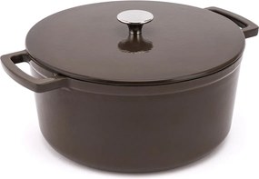 Elmich Smaltovaný liatinový hrniec Ember 28 cm hnedý