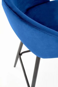 Barová stolička LEO – zamat, viac farieb Sivá