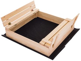 Drevené pieskovisko s lavičkami 150 cm