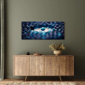 Obraz - Modré guličky (120x50 cm)