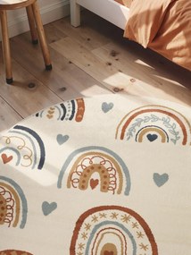 Hanse Home, Detský koberec Adventures 106415 Cream Multicolor kruh, 160x160 (priemer) kruh, viacfarebná, detská izba