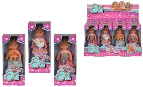 Bábika Evička sa zvieratkom, 3 druhy, 12DP