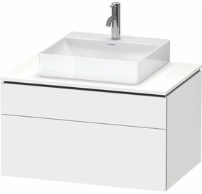 DURAVIT L-Cube závesná skrinka pod umývadlo na dosku, 2 zásuvky, 820 x 550 x 482 mm, biela matná, LC4880018180000