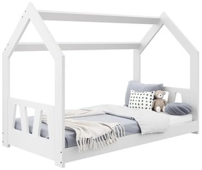 Detská posteľ DOMČEK D2A 80x160cm masív biela