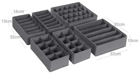 Organizér do zásuvky na bielizeň GRANT sivý