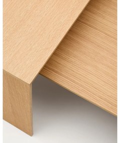 Konferenčný stolík vo svetloprírodnej farbe v dekore duba 70x140 cm Litto – Kave Home