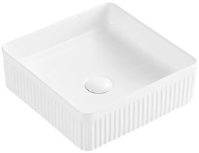 Umývadlo na dosku Bambuti ryhované 36,5x36,5 cm