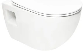 WC závesné SAT Project vrátane dosky softclose, zadný odpad SATWCPRO010RREXP, 1 ks