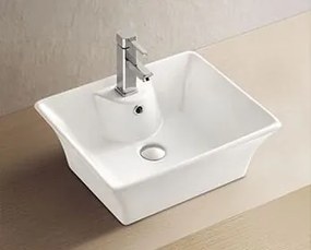 Aqualine Aqualine, Umývadlo 49,5x41,5x19,5 cm, biela, 49411