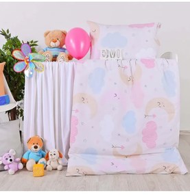 Obliečky detské bavlnené Heaven ružové EMI, Vankúš 70x90