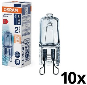 SADA 10x Žiaroviek do rúry HALOPIN G9/40W/230V 2700K - Osram