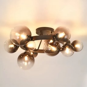 Brilagi - LED prisadený luster MILLA 10xG9/3W/230V hnedá/dymová hnedá
