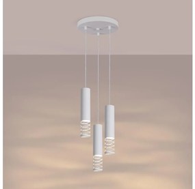 Sollux SL.1689 - Luster na lanku LAMI 3xGU10/10W/230V biela