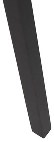 Stojaca lampa trojnožka čierna drevo s čiernym tienidlom 50 cm - Puros