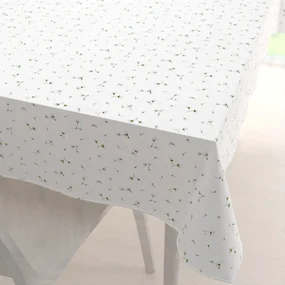 Biante Bavlnený obdĺžnikový obrus Sandra SA-424 Drobné kvietky na bielom 50x100 cm