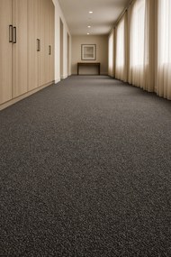 Timzo, Metrážny koberec Bingo 6829, na mieru, šíře 3m,4m,5m, šedá, filc, chodba / predsieň