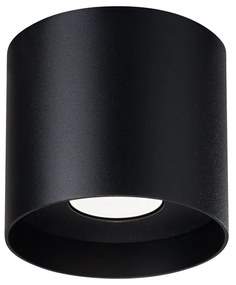 Stropné svietidlo Mika, 1x čierne kovové tienidlo