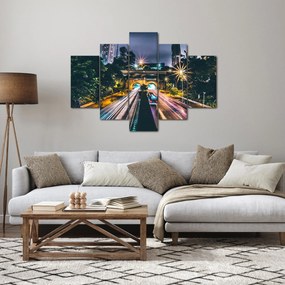 Obraz nočného mesta (150x105 cm)