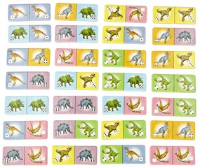 KIK ALEXANDER dinosaurie domino vzdelávacia hra 4+
